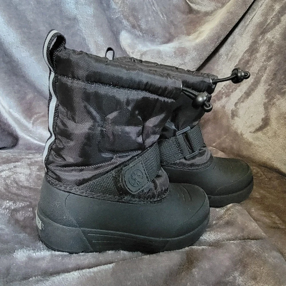 Northside Snow Boots Toddler Size 6 Black Excellent Thinsulate Water Resistant